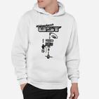 Heimwerkerkönig Herren Hoodie, Weißes Werkzeug-Motiv Tee