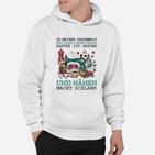 Herren Hoodie mit Näh-Kaffee Spruch, Lustiges Tee für Hobbynäher