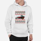 Motorrad Weihnachtspullover Herren Hoodie, Lustiges Design