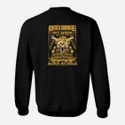 Biker Sweatshirt Schwarz, Spruch Familie Pistole Motorrad