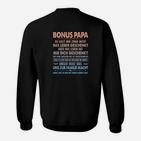 Bonus Papa Sweatshirt, Liebevolle Botschaft für Stiefvater