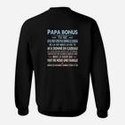 Bonus Papa Sweatshirt mit Inspirierendem Zitat, Perfekt für Stiefväter