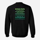 Bonus Papa Sweatshirt: Personalisiertes Tee für Stiefväter mit Spruch