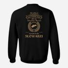 Deutsch-Slowakisches Herkunftsmotiv Herren Sweatshirt, Kulturelles Design