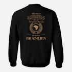 Deutschland-Brasilien Sweatshirt mit Herz, Witziges Motiv