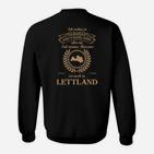 Deutschland Lettland Sweatshirt, Patriotisch Herz Motiv