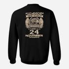 Geburtstagsshirt Adlermotiv 24. November Geborene, Top Qualität Sweatshirt