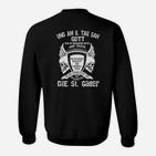 Gothic-Style Schädel-Print Sweatshirt, Die St. Galle Motiv