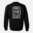 Herren Inspirierendes Textdesign Sweatshirt in Schwarz, Motivations-Sweatshirt