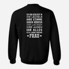 Liebeserklärung Herren Sweatshirt - Ich liebe meine Frau, Romantische Überraschung