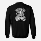 Motocross-Therapie Schwarzes Sweatshirt, Lustiger Spruch & Design