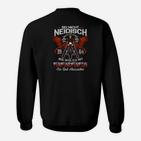 Motorradflügel 1964 Herren Sweatshirt, Schwarz mit Spruch Sei nicht neidisch