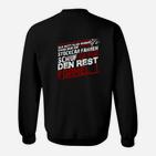 Motorsport-Fan Sweatshirt, Stockcar & Formel 1 Spruch, Schwarz