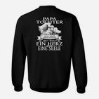 Papa-Tochter Herz & Seele Verbundenheit Sweatshirt, Einzigartiges Design