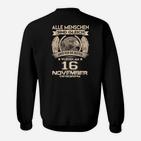 Personalisiertes Geburtstags-Sweatshirt, 16. November Adler-Motiv