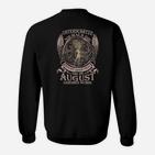 Personalisiertes Geburtstags-Sweatshirt für Männer, August Geburt, Adlermotiv