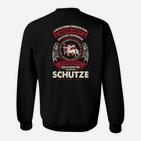 Schütze Sternzeichen Sweatshirt - Schwarz mit Motiv & Spruch