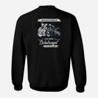 Schwarz Herren-Motorradshirt mit Schutzengel-Motiv, Biker Schutz Design Sweatshirt