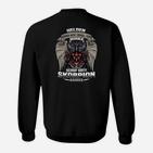 Schwarzes Herren Sweatshirt mit Skorpion-Motiv, Spruch für Sternzeichen Fans