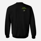 Schwarzes Sweatshirt Ich helfe am Computer, Lustiges IT-Support Sweatshirt