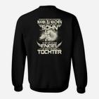 Schwarzes Sweatshirt mit Familienspruch, Geschenkidee für Väter
