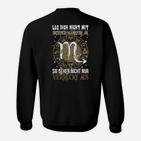 Scorpion Sternzeichen Sweatshirt mit einfarbigem Motiv, Astrologie Tee