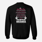 Super Mama Sweatshirt mit Spruch, Perfektes Geschenk für Mütter