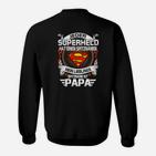 Superheld Papa Schwarzes Sweatshirt, Perfekt Zum Vatertag