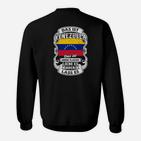 Venezuela Flaggen Sweatshirt, Patriotischer Aufdruck, Schwarz