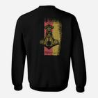 Vintage Thorshammer Sweatshirt im Distressed-Look, Germanisches Mythos-Tee