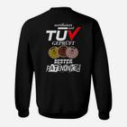 Zertifiziert Bester Patenonkel Sweatshirt, TÜV Geprüftes Design