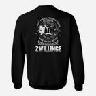 Zwillinge und Pferde Schwarzes Sweatshirt: Nur die Besten Sind Geborene Zwillinge