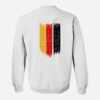 Herren Sweatshirt Belgien-Flagge Grunge-Stil, Abstraktes Design Tee