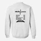 Herren Sweatshirt Maler Karriereleiter, Humorvolles Berufsdesign