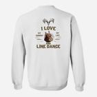 I Love My Cowboy Life Sweatshirt, Line Dance Western Motiv