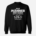 1960 Geborene Beste Männer Sweatshirt, Originelles Herrenshirt mit Spruch