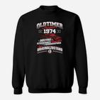 1974 Geburtsjahr Geburtstag Oldtimer Sweatshirt