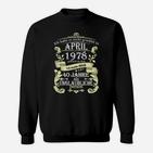 40 Jahre Unglaublich Sweatshirt, Vintage 1978 Design