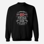 50 Jahre Vintage Dude Schwarzes Sweatshirt für Herren, Retro Geburtstag Design