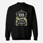 50 Jahre Wunderbarer Mensch Sweatshirt, Schwarzes Geburtstags-Design