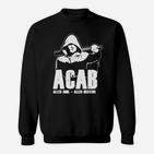 ACAB Grafik-Sweatshirt Schwarz-Weiß, Alles Cool, Alles Bestens Design