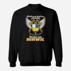 Adler Schwarzes Sweatshirt für Männer aus Hinwil mit Stolzem Spruch
