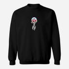 Amerikanischer Adler Emblem Schwarzes Sweatshirt, Trendiges Adler Motiv Tee