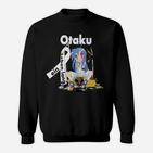 Anime-Fan Otaku Sweatshirt, Graphic Tee in Schwarz mit Motiv