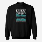 April-Mann Geburtstags-Sweatshirt, Spruch für Flirter Warnung