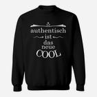 Authentisch ist das neue COOL Schwarzes Sweatshirt, Modernes Design