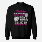 Auto-Motiv Sweatshirt für Frauen - Mädchen & Autos Spruch