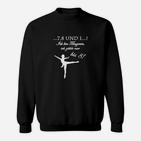 Ballett Leidenschaft Damen Sweatshirt mit Inspirierendem Zitat