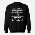 Beagle Glitzer Sweatshirt für Hundeliebhaber mit Spruch