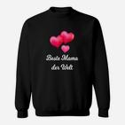 Beste Mama der Welt Schwarzes Sweatshirt mit Herzmotiv für Muttertag